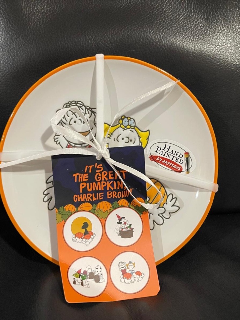 Halloween Peanuts Snoopy Appetizer Plates, set of 4 - Snoopy The Great Pumpkin
